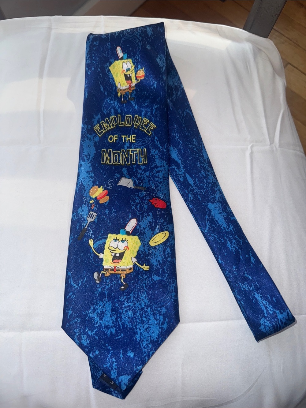 SpongeBob SquarePants Employee of the Month Tie Blue